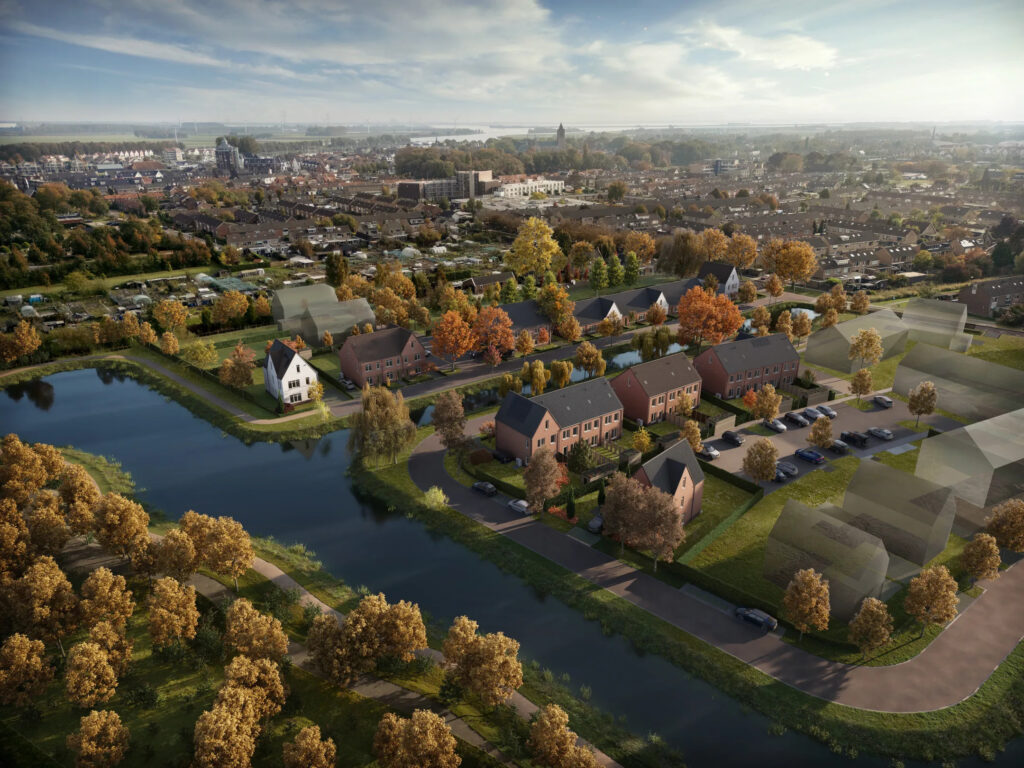 Parc-Tholen Het nieuwbouwproject Parc Tholen van bovenaf